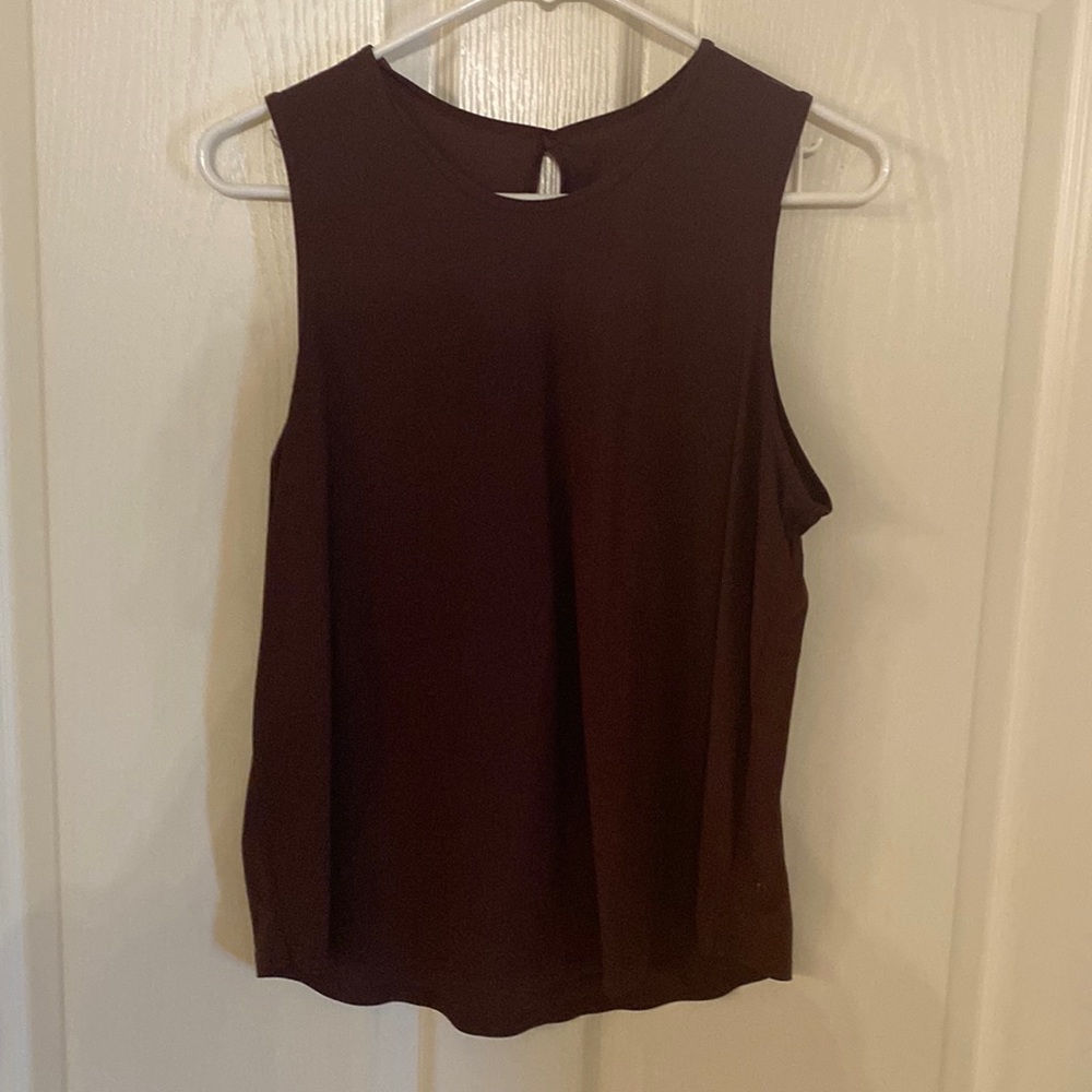 Lululemon maroon open back top